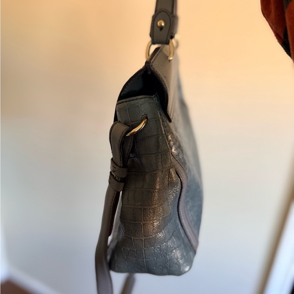 MCM Two-Tone Gray Satchel - Picture 2 of 8